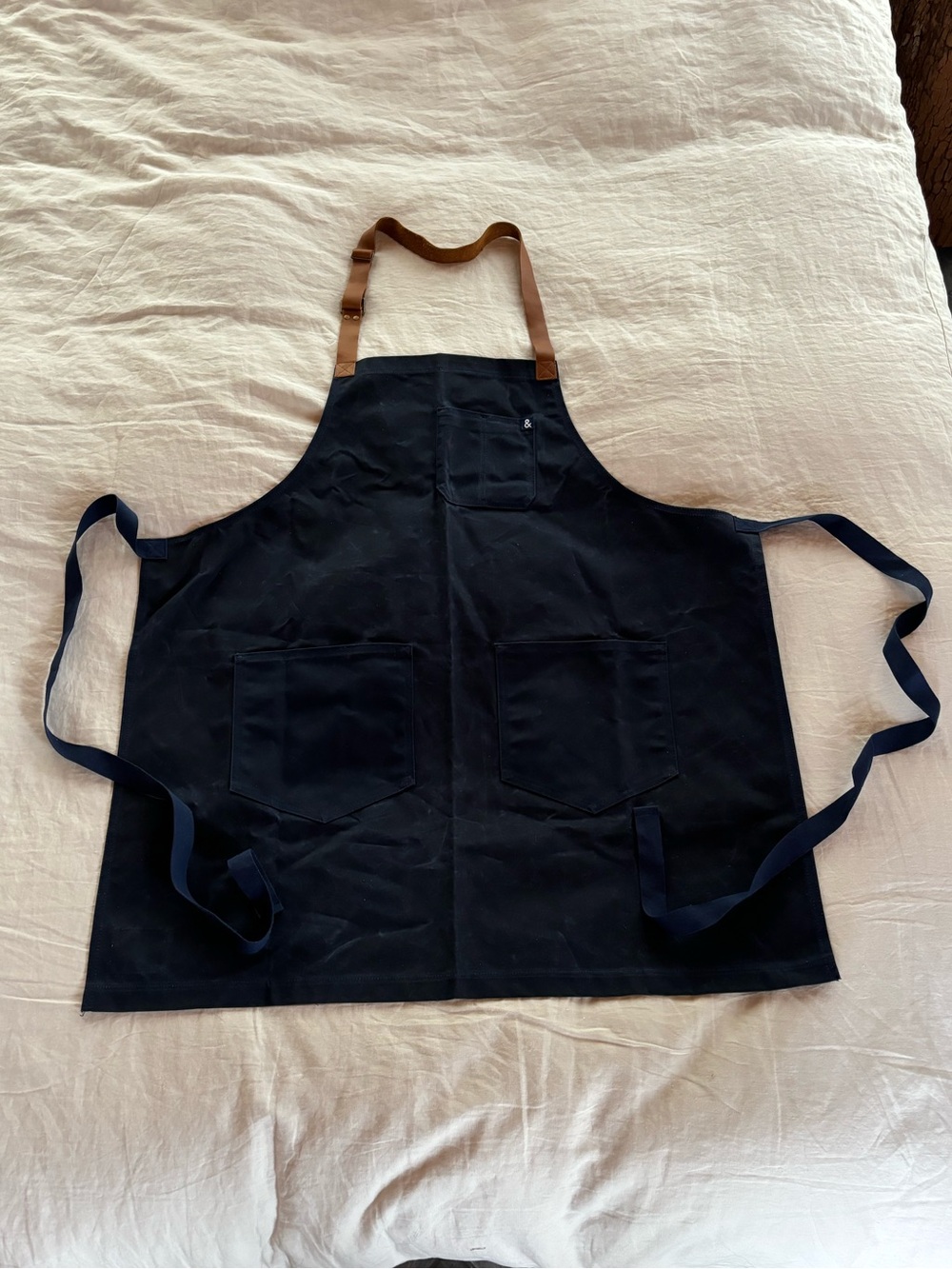 Waxed Canvas and Leather Apron